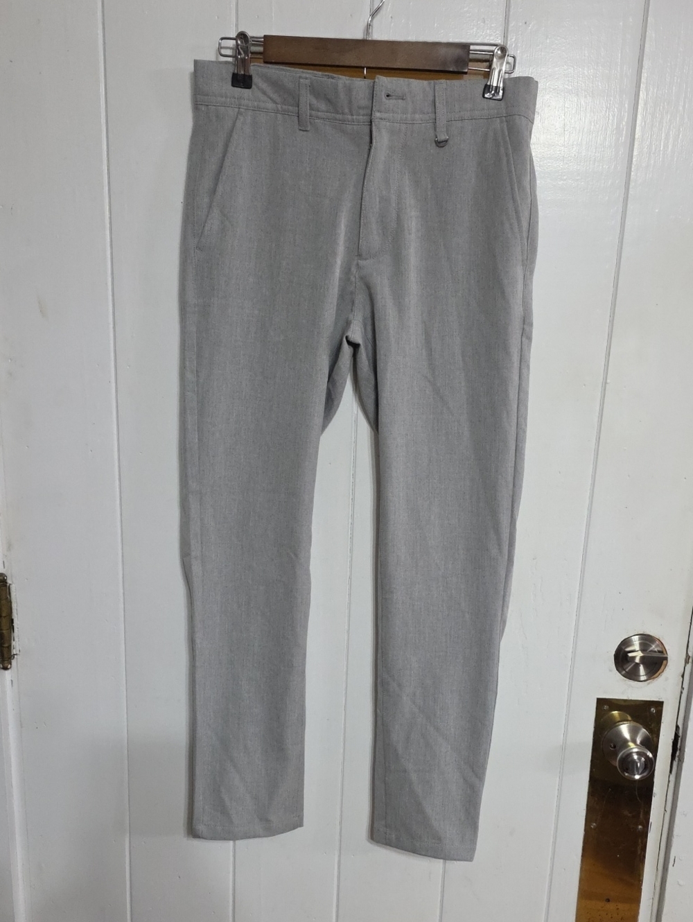 NWT Denim & Flower Men's City Pant Bi-Stretch Pants Gray 29R MISSING BUTTON READ